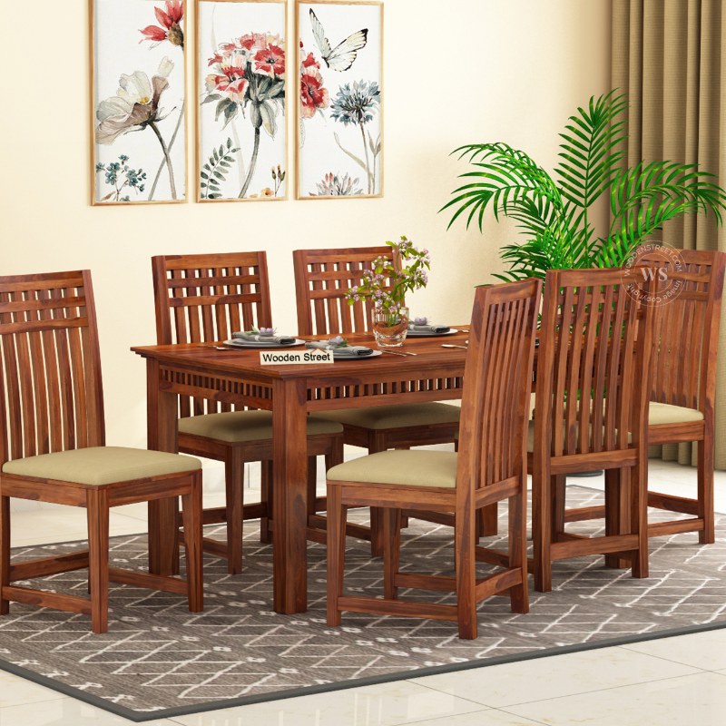 Wooden 4 Seater Dining Table Teake