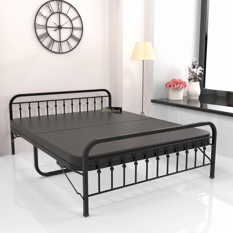 Foldable Double Bed with Mattres